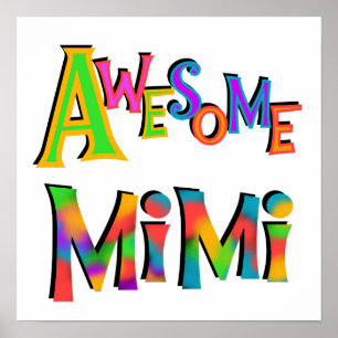 Awesome Mimi T-shirts and Gifts Poster