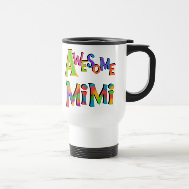 Awesome Mimi T-shirts and Gifts Travel Mug (Right)
