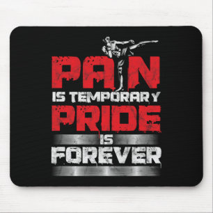 Awesome Mma Pain Is Temporary Kickboxing  Mouse Mat