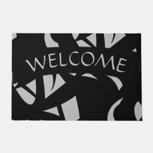 Awesome Modern Art Grey / Black Doormat