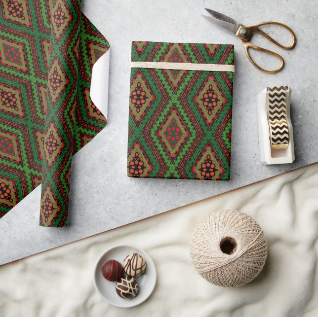 Awesome Modern Kente Wrapping Paper (Crafts)