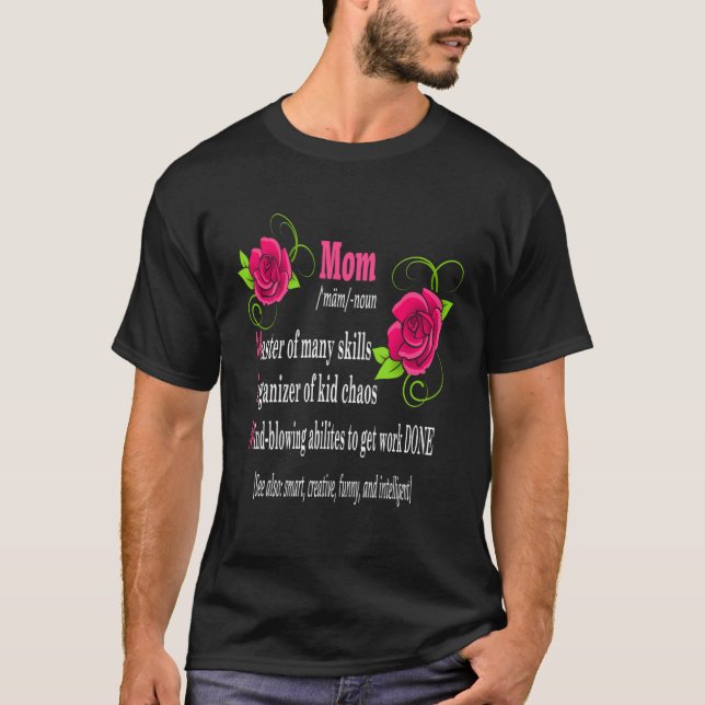 Awesome Mom Mother Definition  Mother s Day  Happy T-Shirt (Front)