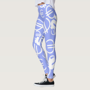 Awesome Money Euro Dollars Pattern Leggings