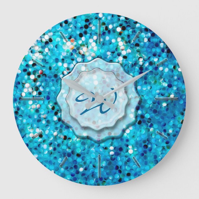 Awesome Mosaic 2 Large Clock (Front)