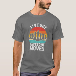 Awesome Moves Chess Player Vintage Retro Aesthetic T-Shirt