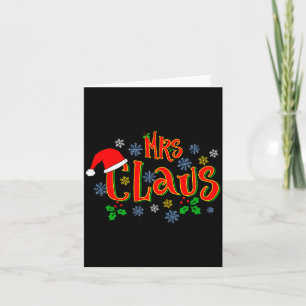 Awesome Mrs Claus Christmas Design For Women Holid Card