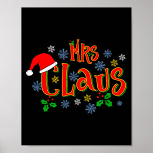 Awesome Mrs Claus Christmas Design For Women Holid Poster