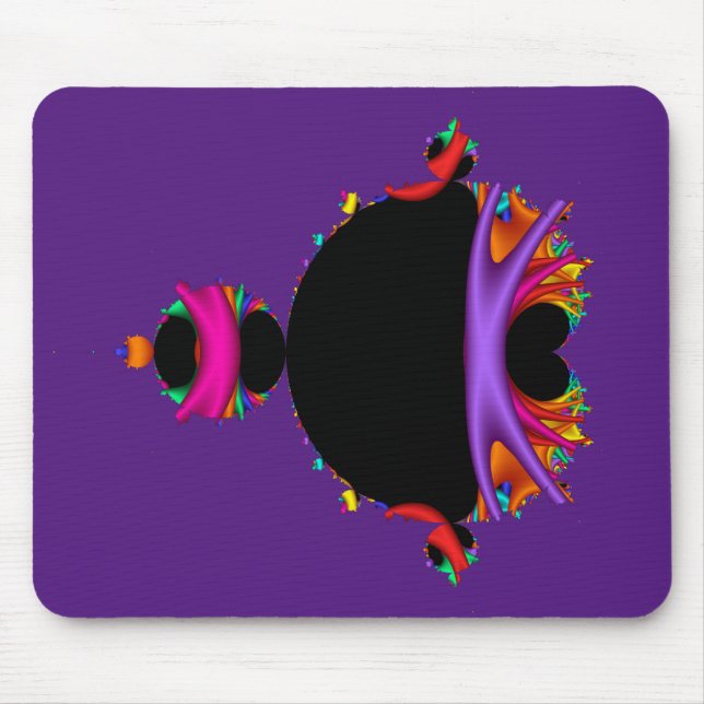 Awesome Multicolor Mandelbrot Set Fractal  Mouse Mat (Front)