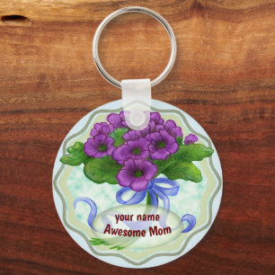 Awesome Mum Bouquet  keychain
