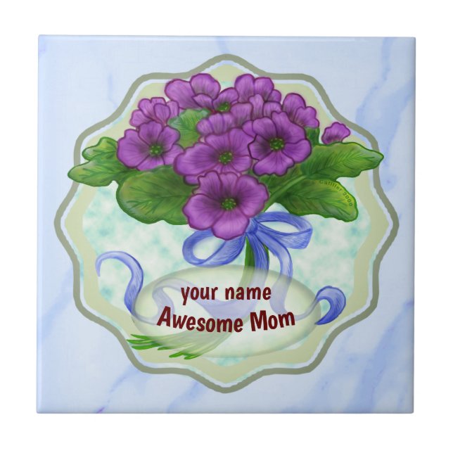 Awesome Mum Bouquet tile (Front)