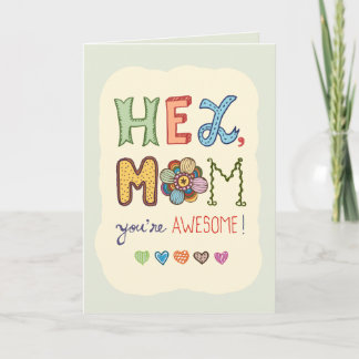Awesome Mum Mother's Day greeting card