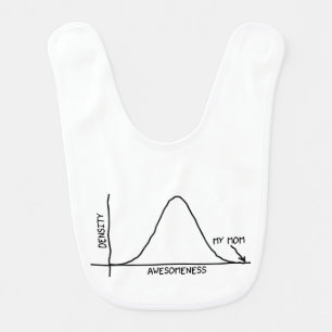 Awesome Mum - Statistics Baby Bib