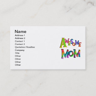 Awesome Mum T-shirts and Gifts Calling Card