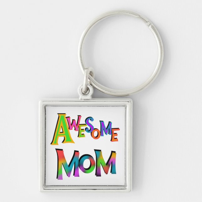 Awesome Mum T-shirts and Gifts Key Ring (Front)