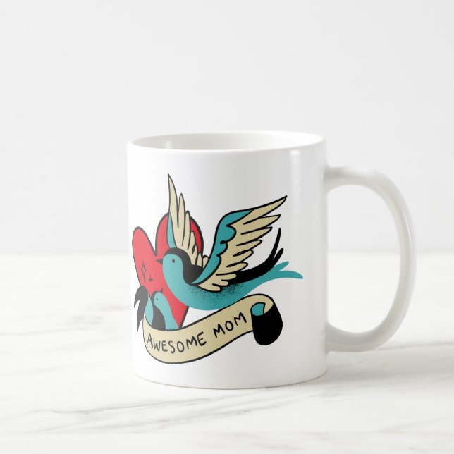 Awesome Mum Tattoo Coffee Mug (Right)