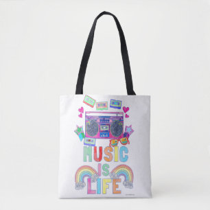 Awesome Music Is Life Saying Tote Bag
