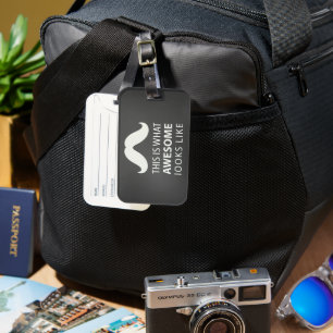 Awesome Mustache Luggage Tag