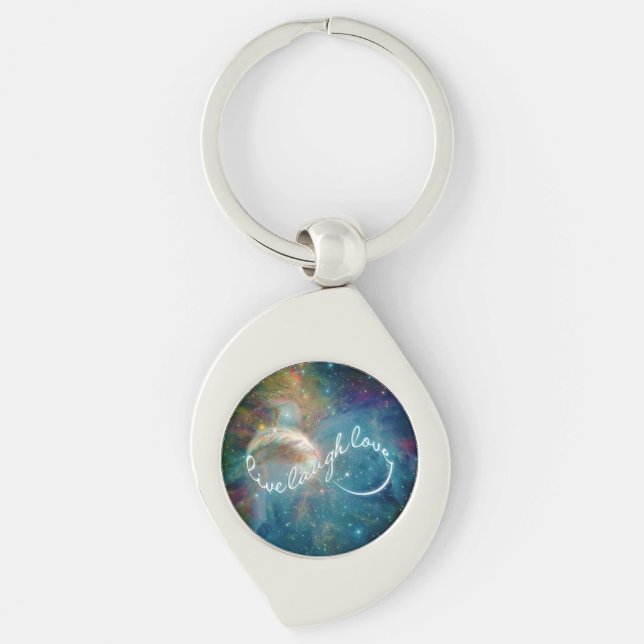 Awesome mystic "Live Laugh Love" infinity symbol Key Ring (Front)