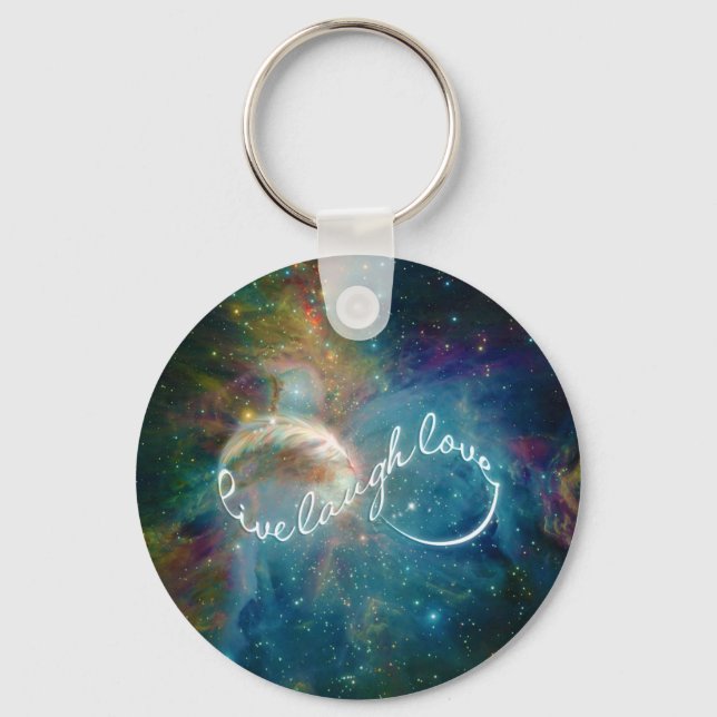 Awesome mystic "Live Laugh Love" infinity symbol Key Ring (Front)