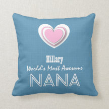 Awesome NANA Pastel Blue Pink Star and Name A07V