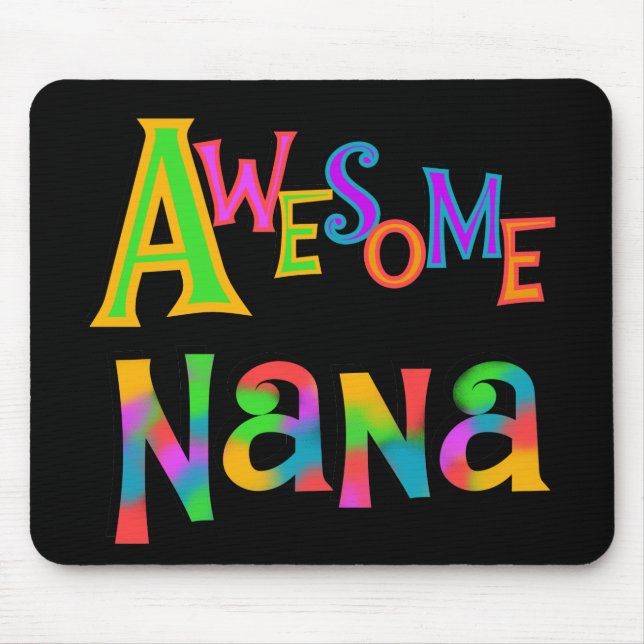 Awesome Nana T-shirts and Gifts Mouse Mat (Front)
