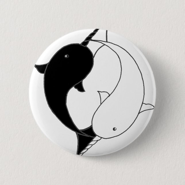 Awesome Narwhals 6 Cm Round Badge (Front)