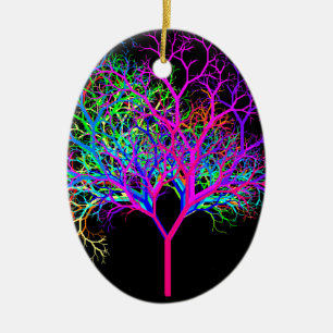 Awesome Neon Tree Ceramic Tree Decoration