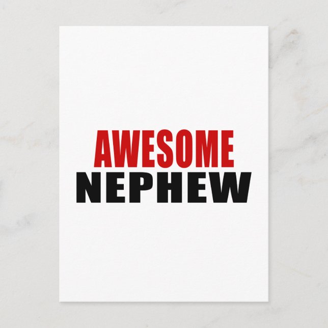 AWESOME NEPHEW POSTCARD (Front)