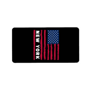 Awesome New York USA United States America America Label