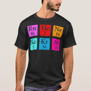 Awesome Noble Gases Science Chemical Elements Gift T-Shirt