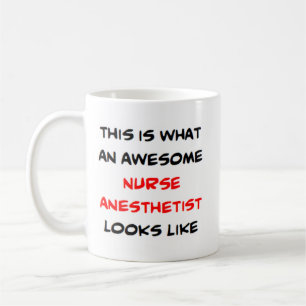 awesome nurse anaesthetist coffee mug