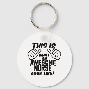 AWESOME NURSE   KEY RING