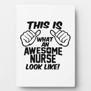 AWESOME NURSE   PLAQUE