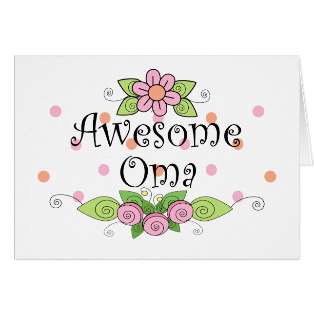 Awesome Oma T-Shirt (Front Horizontal)