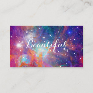 Awesome Orion nebula shining stars “Beautiful” Business Card