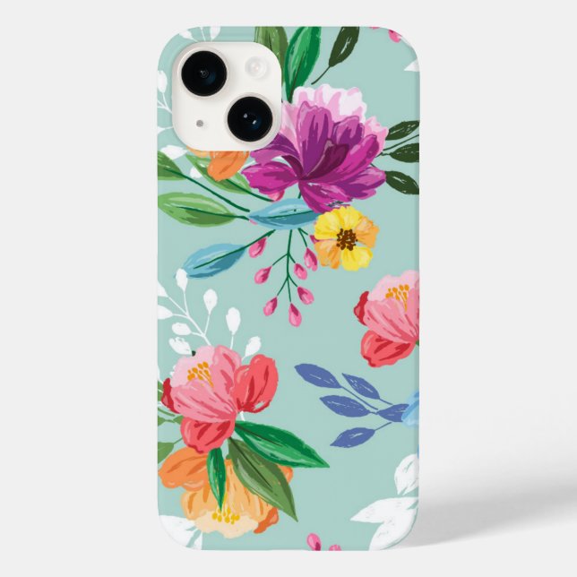 Awesome Painted Flowers Case-Mate iPhone Case (Back)