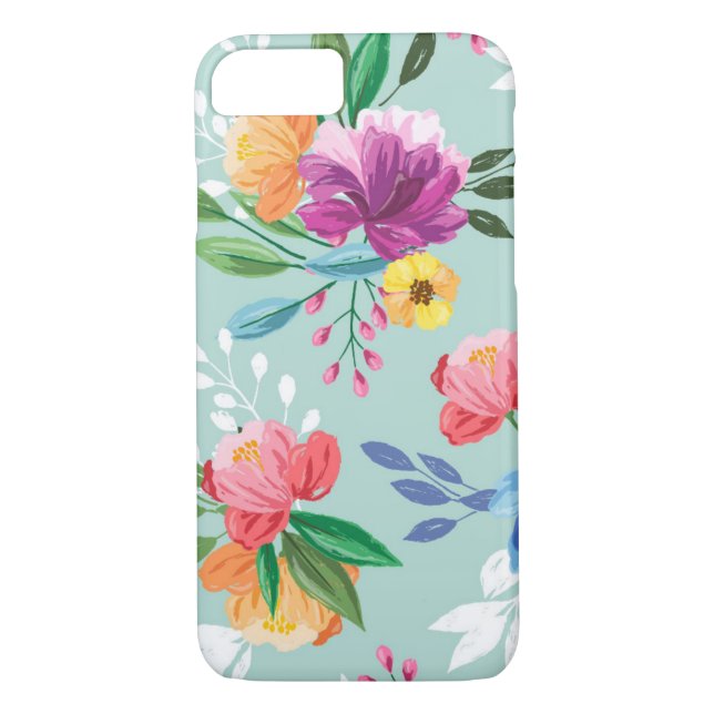 Awesome Painted Flowers Case-Mate iPhone Case (Back)