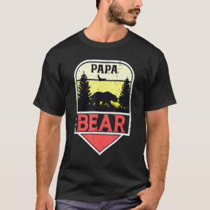 Awesome  Papa Bear Best Dad Bear Family T-Shirt