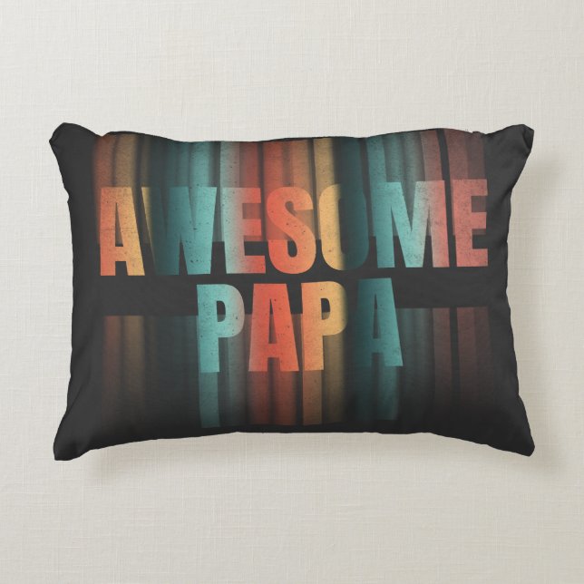 Awesome Papa Decorative Cushion (Front)