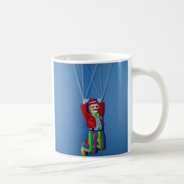 Awesome Parachuting Clown Coffee Mug (Right)