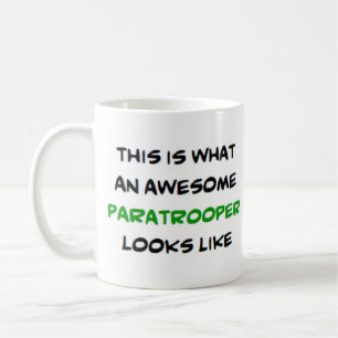 awesome paratrooper coffee mug