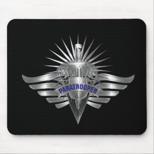 Awesome Paratrooper Custom Designed Wings Mouse Mat