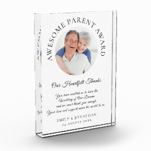 Awesome Parent Thanks From Newlyweds Wedding Photo Block