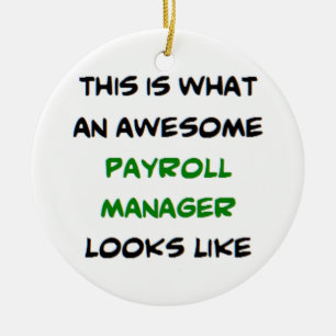 awesome payroll manager ceramic tree decoration