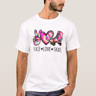 Awesome Peace Love Skate Funny Skating Lovers Gift T-Shirt