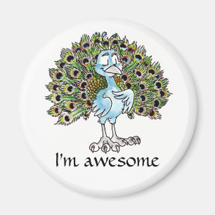 Awesome Peacock Magnet
