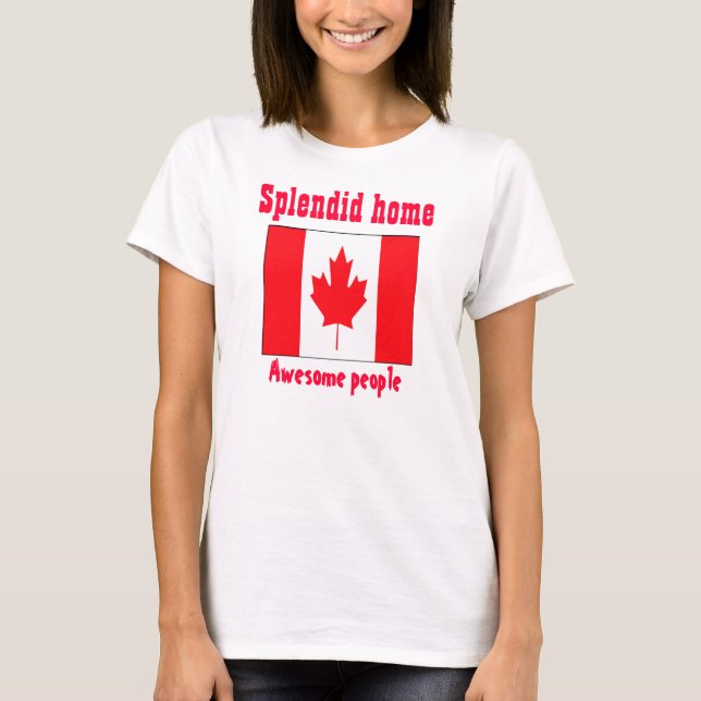 awesome people Canada t-shirts (Front)
