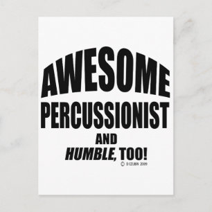 Awesome Percussionist Postcard