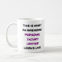 awesome personal injury lawyer coffee mug