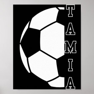 Awesome Personalized Name Soccer Ball Sports Kids Poster